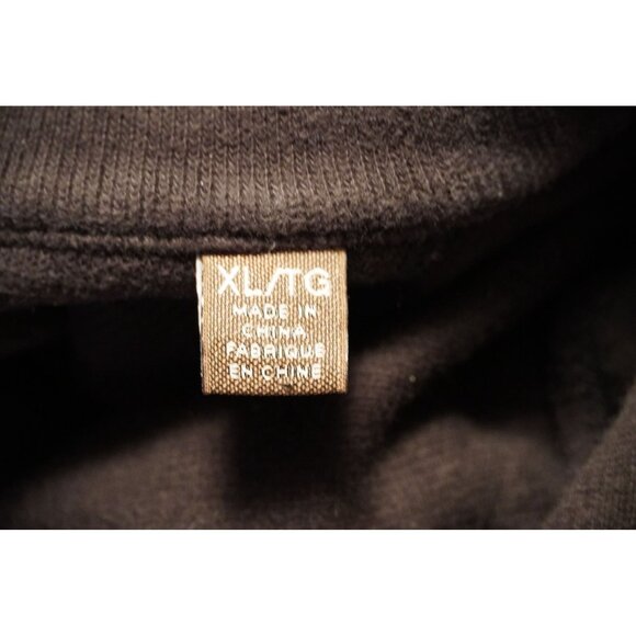 Tommy Bahama Pullover Sweatshirt Size XL Quarter Zip Black Ribbed Cotton - Picture 7 of 7